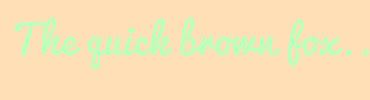 Image with Font Color BEFFBC and Background Color FFE0B6